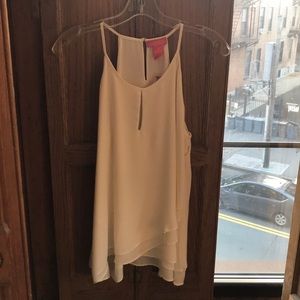 Cream silk top - NWT Catherine Malandrino